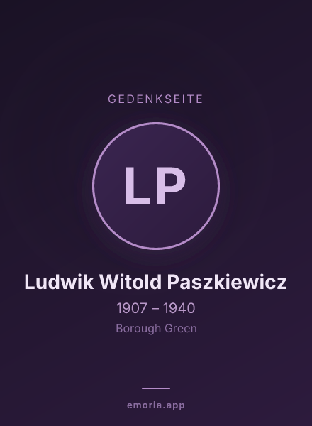 Gedenkportrait von Ludwik Witold Paszkiewicz