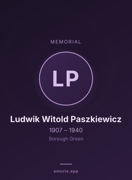 Memorial portrait of Ludwik Witold Paszkiewicz
