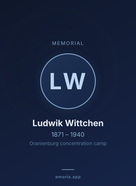 Memorial portrait of Ludwik Wittchen