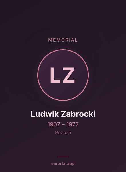 Memorial portrait of Ludwik Zabrocki