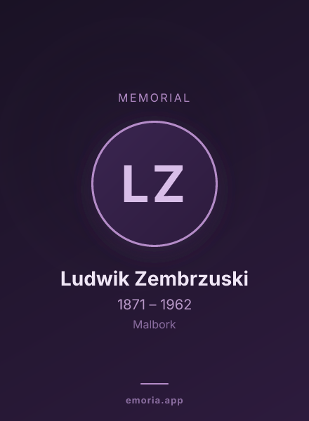 Memorial portrait of Ludwik Zembrzuski