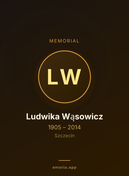 Memorial portrait of Ludwika Wąsowicz