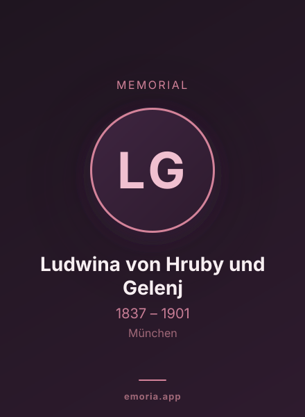 Memorial portrait of Ludwina von Hruby und Gelenj