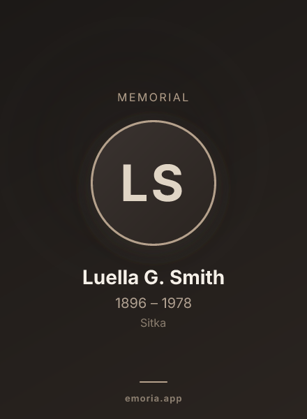 Memorial portrait of Luella G. Smith