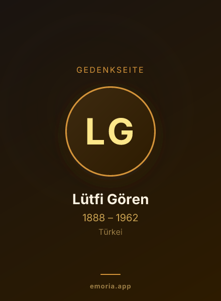 Gedenkportrait von Lütfi Gören