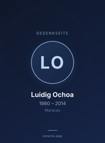 Gedenkportrait von Luidig Ochoa