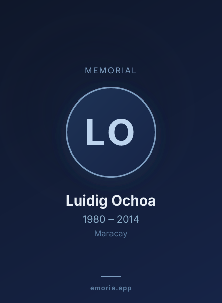 Memorial portrait of Luidig Ochoa