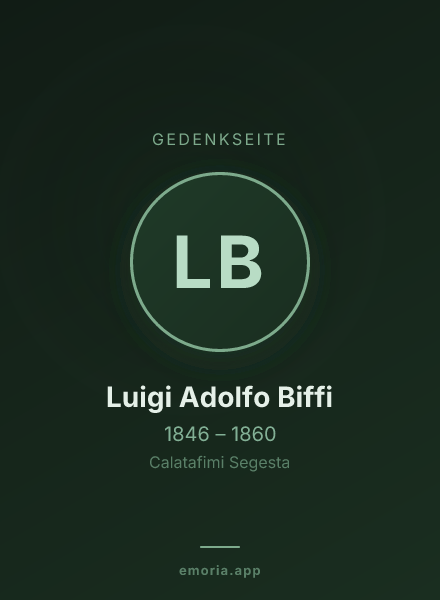 Gedenkportrait von Luigi Adolfo Biffi