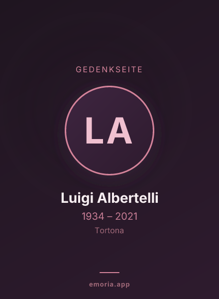 Gedenkportrait von Luigi Albertelli