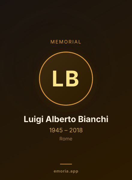 Memorial portrait of Luigi Alberto Bianchi