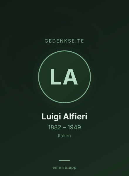 Gedenkportrait von Luigi Alfieri