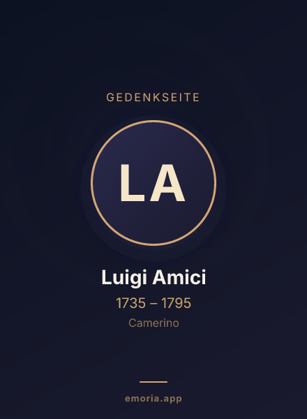 Gedenkportrait von Luigi Amici
