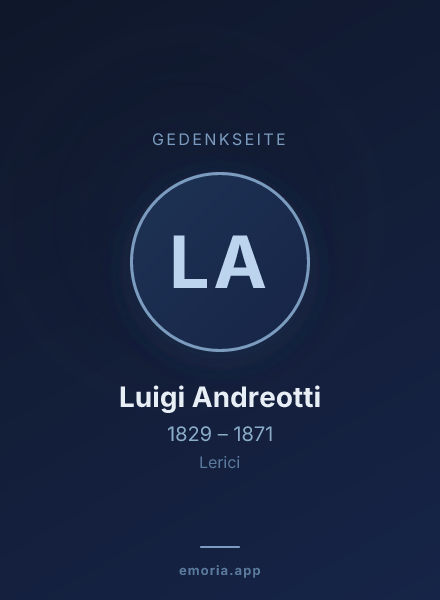 Gedenkportrait von Luigi Andreotti
