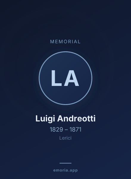 Memorial portrait of Luigi Andreotti