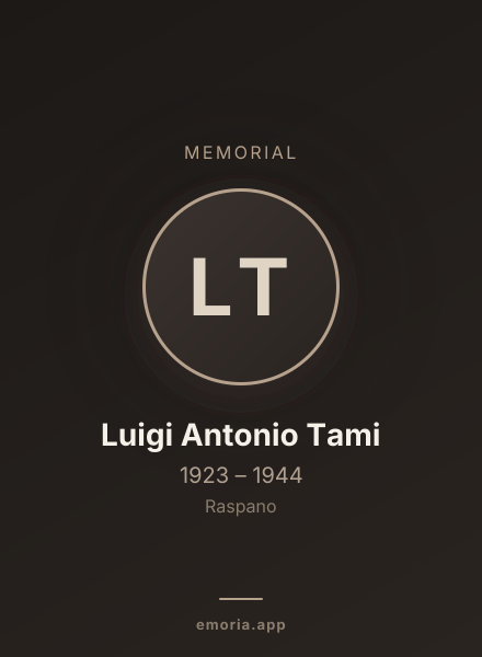 Memorial portrait of Luigi Antonio Tami