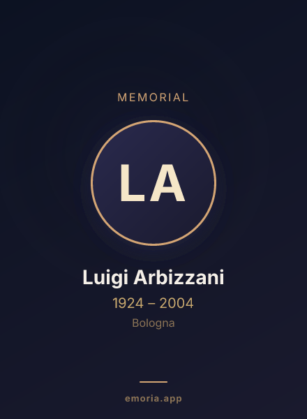 Memorial portrait of Luigi Arbizzani