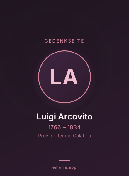 Gedenkportrait von Luigi Arcovito