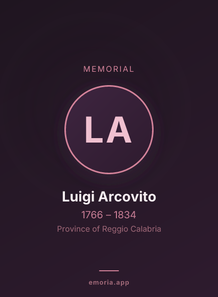 Memorial portrait of Luigi Arcovito