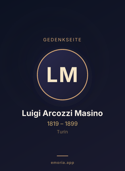 Gedenkportrait von Luigi Arcozzi Masino