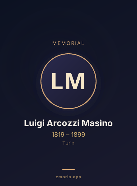 Memorial portrait of Luigi Arcozzi Masino