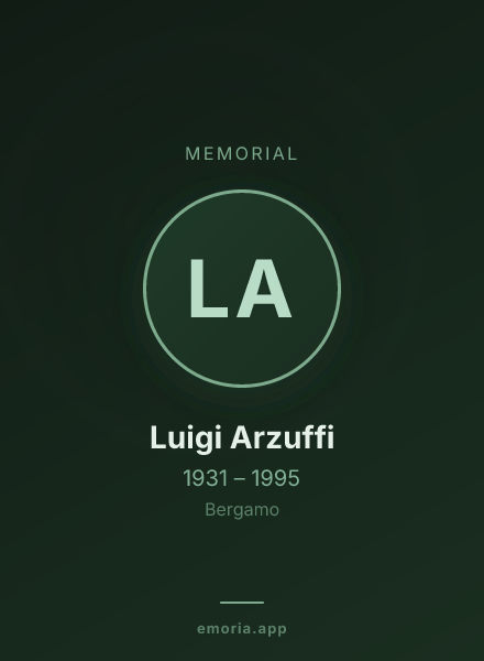 Memorial portrait of Luigi Arzuffi