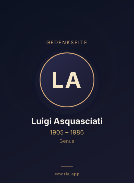 Gedenkportrait von Luigi Asquasciati