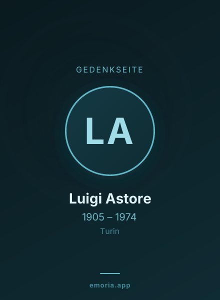 Gedenkportrait von Luigi Astore