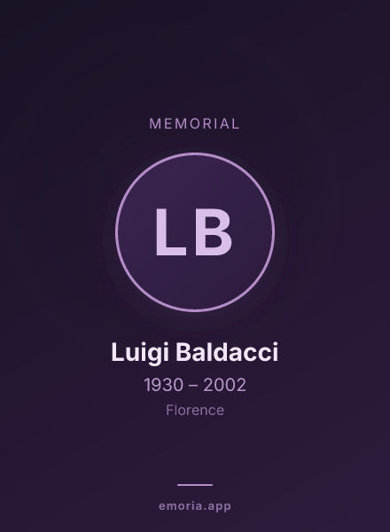 Memorial portrait of Luigi Baldacci