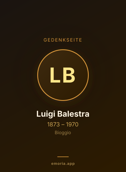 Gedenkportrait von Luigi Balestra