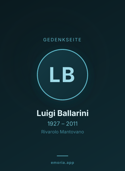 Gedenkportrait von Luigi Ballarini