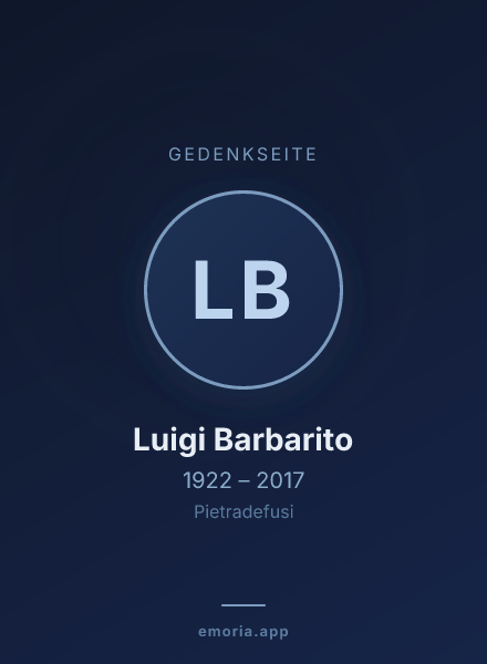 Gedenkportrait von Luigi Barbarito