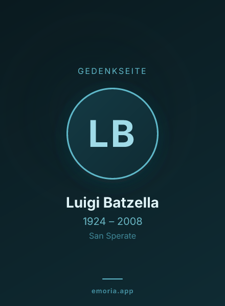 Gedenkportrait von Luigi Batzella