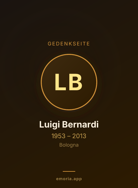 Gedenkportrait von Luigi Bernardi