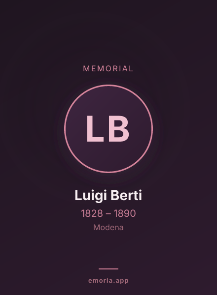Memorial portrait of Luigi Berti