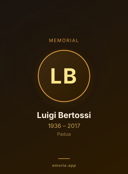 Memorial portrait of Luigi Bertossi
