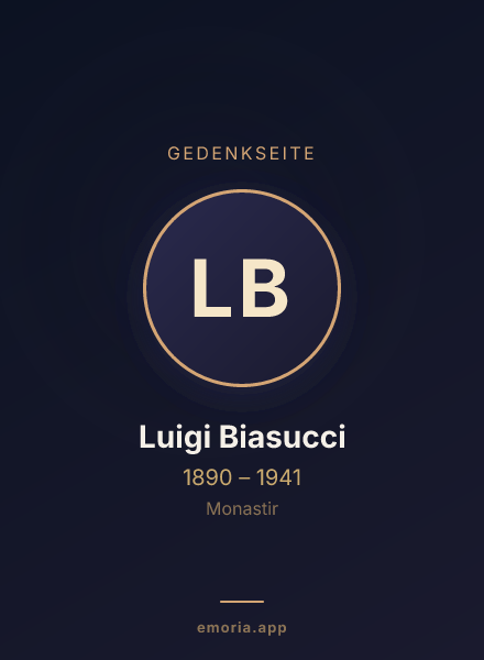 Gedenkportrait von Luigi Biasucci
