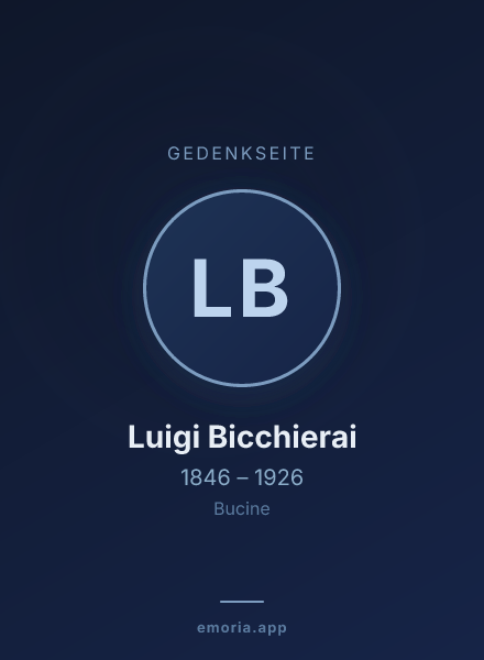 Gedenkportrait von Luigi Bicchierai