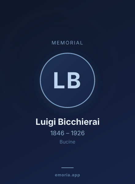 Memorial portrait of Luigi Bicchierai