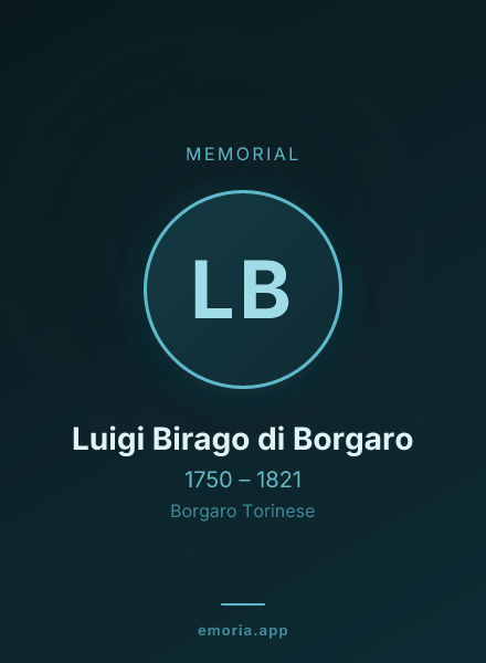 Memorial portrait of Luigi Birago di Borgaro