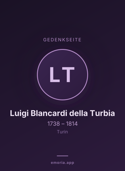 Gedenkportrait von Luigi Blancardi della Turbia