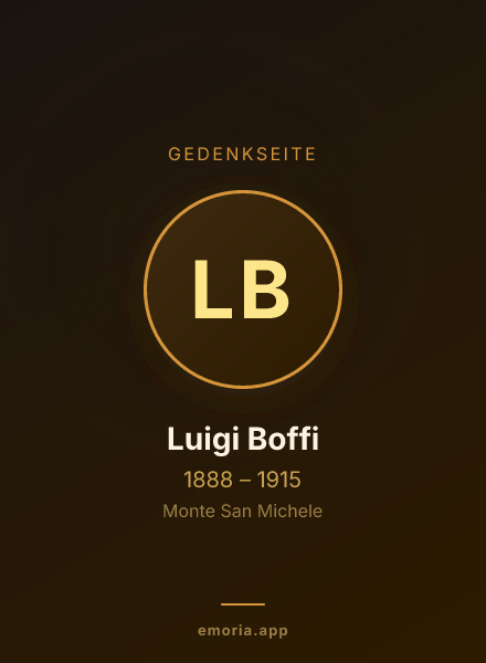 Gedenkportrait von Luigi Boffi