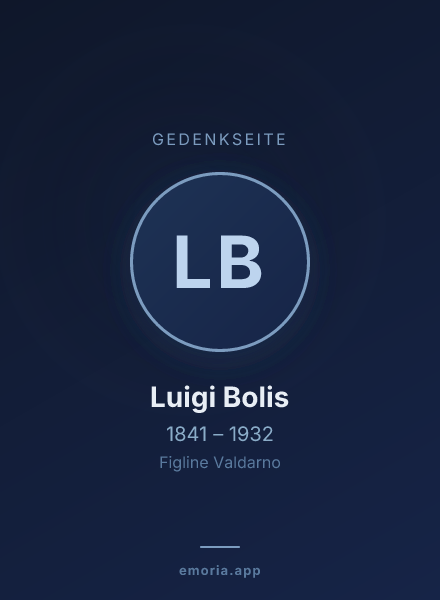 Gedenkportrait von Luigi Bolis
