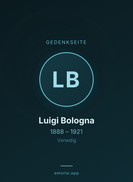 Gedenkportrait von Luigi Bologna