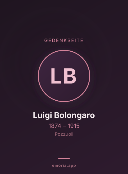 Gedenkportrait von Luigi Bolongaro