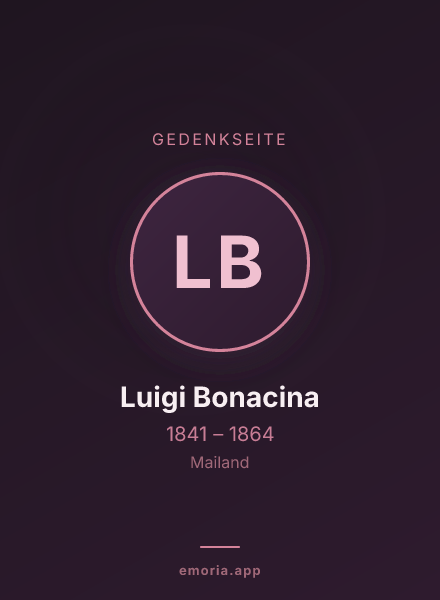 Gedenkportrait von Luigi Bonacina