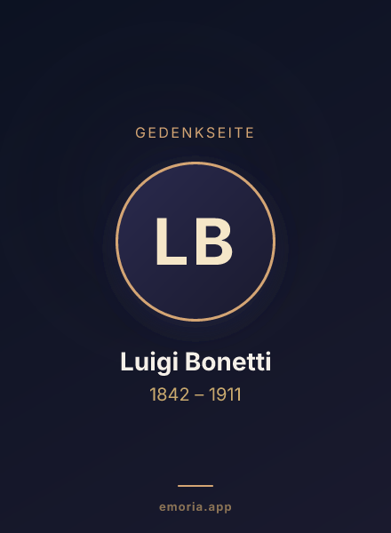 Gedenkportrait von Luigi Bonetti
