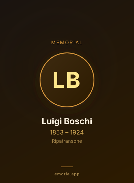 Memorial portrait of Luigi Boschi