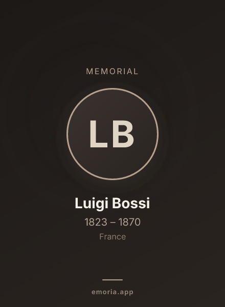 Memorial portrait of Luigi Bossi