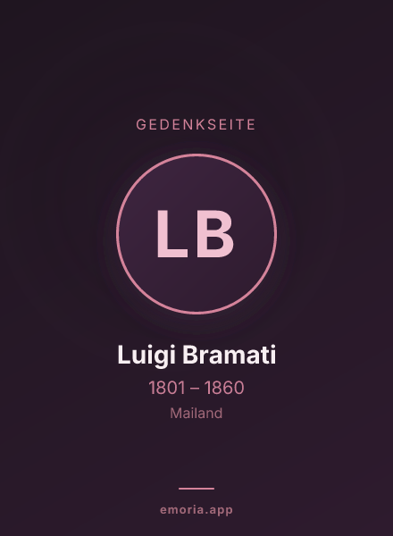 Gedenkportrait von Luigi Bramati