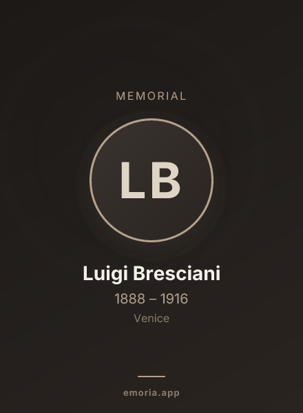 Memorial portrait of Luigi Bresciani